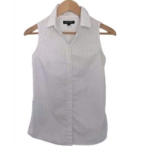 Banana Republic | Striped Sleeveless Button Down